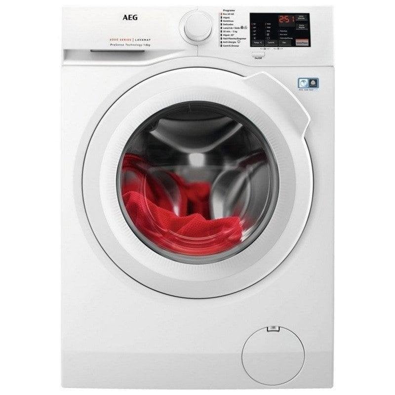 Lavadora carga frontal AEG Serie 6000 LFA6I8472A 8 kg 1351 rpm clase A blanca