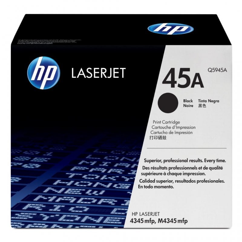 Tóner Original HP 45A LaserJet Negro