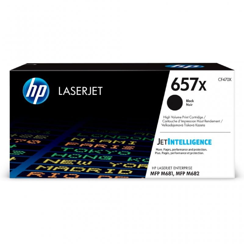 HP Cartuccia toner nero originale ad alta capacità LaserJet 657X