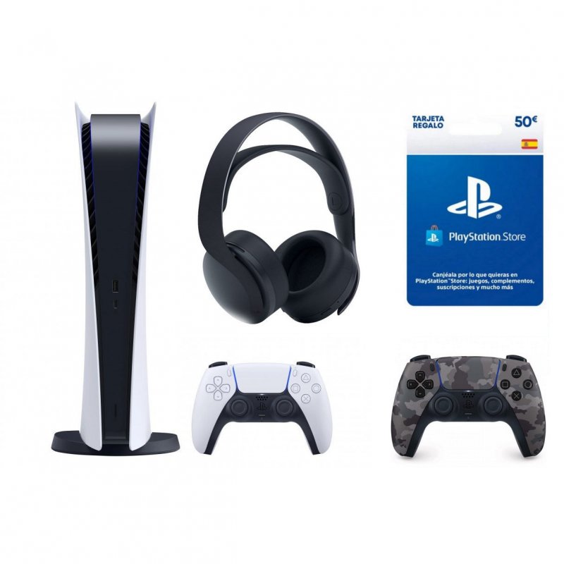 Controle Sem Fio Dualsense¿ Midnight Black Playstation®5 + Base De