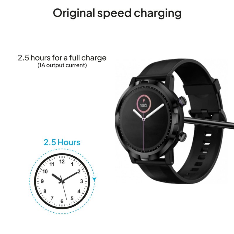 Vanpower - Cavo USB di ricambio per ricarica e sincronizzazione dati, per Xiaomi Mi Band 3, nero