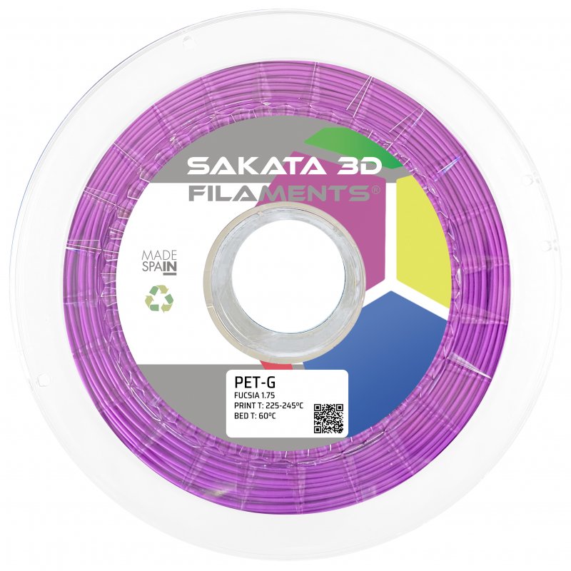 Sakata 3D Bobina de Filamento PETG 1.75mm Fucsia 1Kg