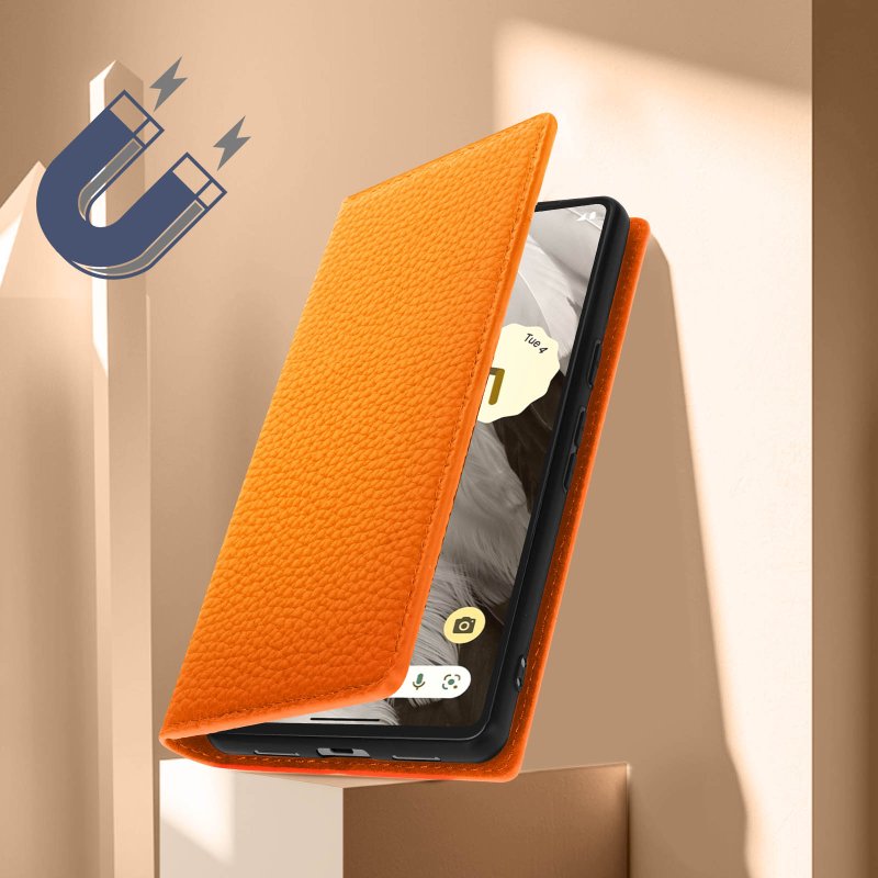 Étui Portefeuille Avizar Pour Google Pixel 10 / 10 Pro - Similicuir Noir - Collection CaseMe - Neuf