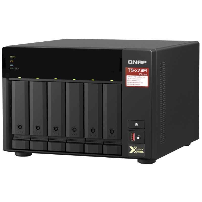 NAS QNAP TS-673A-8G - 6 Bay Con Processore AMD Ryzen, 8GB RAM, Doppia 2.5GbE - Foto 7