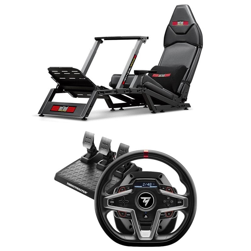 Next Level Racing F-GT Cockpit + Thrustmaster T248 Volante para