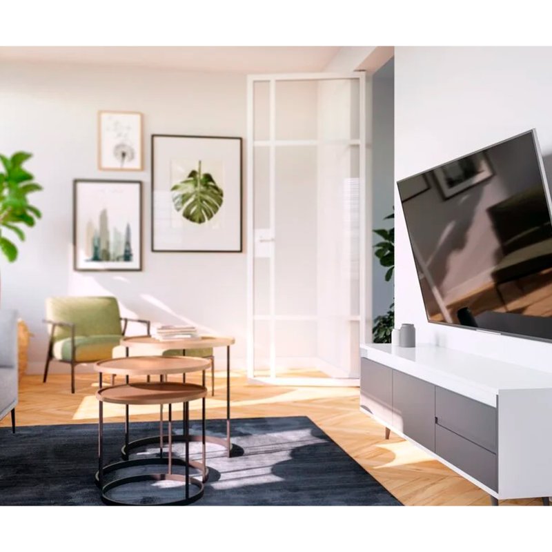 101 cm Support Mural TV, Bras articulé très Long, jusqu'à 101 cm du Mur
