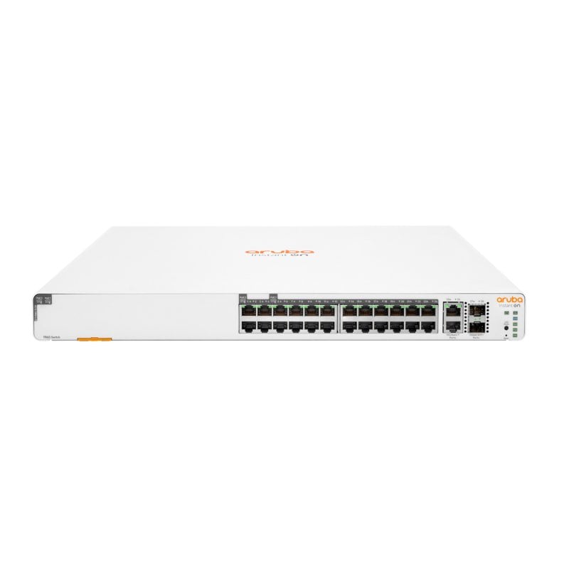 HPE Aruba Instant On 1960 Switch 24 G 20 p Clase 4 4p Clase 6 PoE 2 XGT 2 SFP+ 370 W