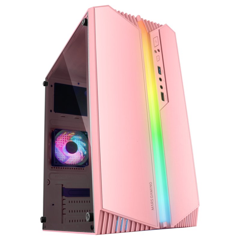 Mars Gaming MC-S1 Caja PC Micro-ATX ARGB USB 3.0 con Ventana