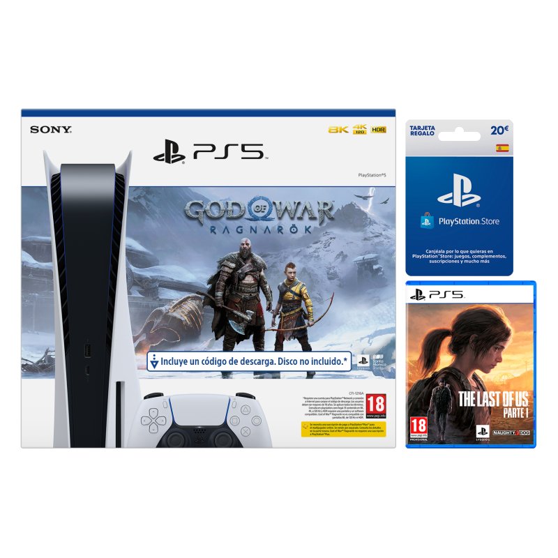 USADO: Console Playstation®5 Edição Digital + God Of War Ragnarök