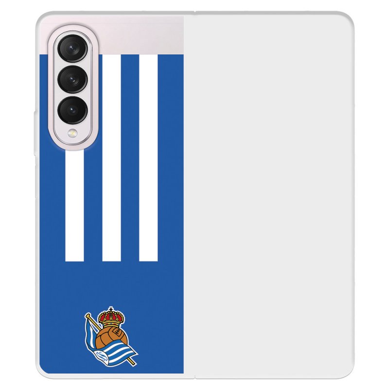 Coque Officielle Real Sociedad Pour Honor 200 Lite – Silicone Souple Transparent, Rayures Horizontales, Design Foot