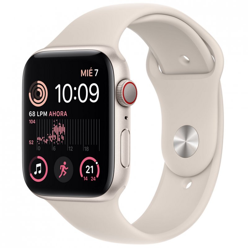 Apple Watch SE LTE 2ª Generación 44mm Aluminio Starlight con Correa Sport Beige Reacondicionado