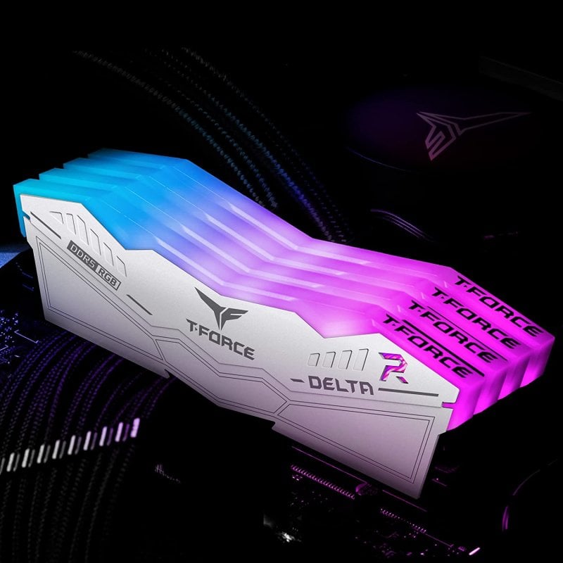 Team Group T-Force Delta RGB White DDR5 6000MHz 64GB 2x32GB CL38 ...