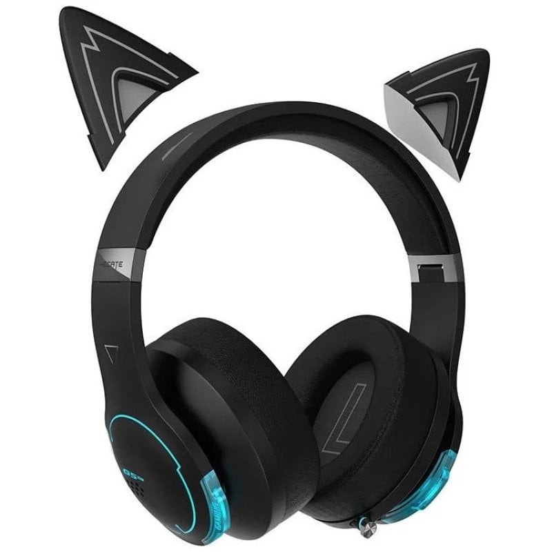 Casque de jeu rose G5BT  Casque pliable à éclairage RVB CAT-EAR