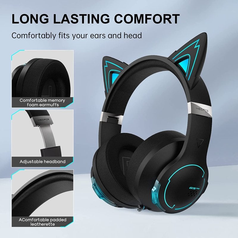 Edifier G5BT CAT Headset Gaming Sem Fios RGB Preto | PcComponentes.pt