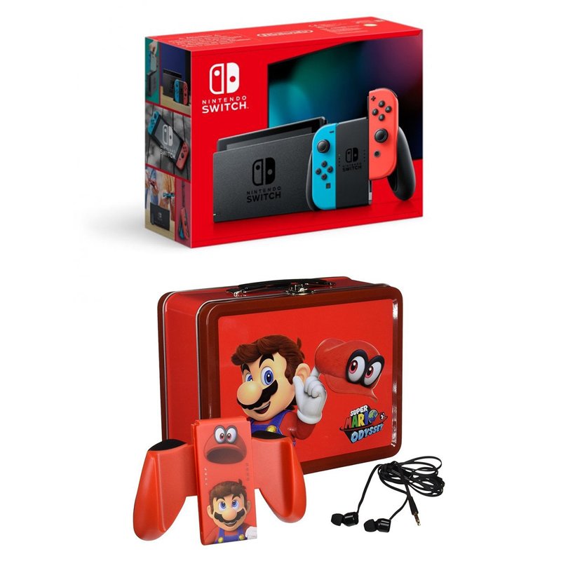 Nintendo Switch - Azul Neón/Vermelho Neón - Switch Sports + Cinta de perna  + 3 Meses Online