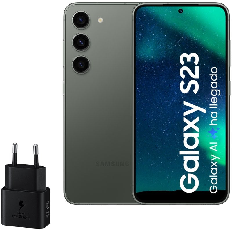 Image of Samsung Galaxy S23 256 GB Verde sbloccato + caricabatterie da 25 W cod079
