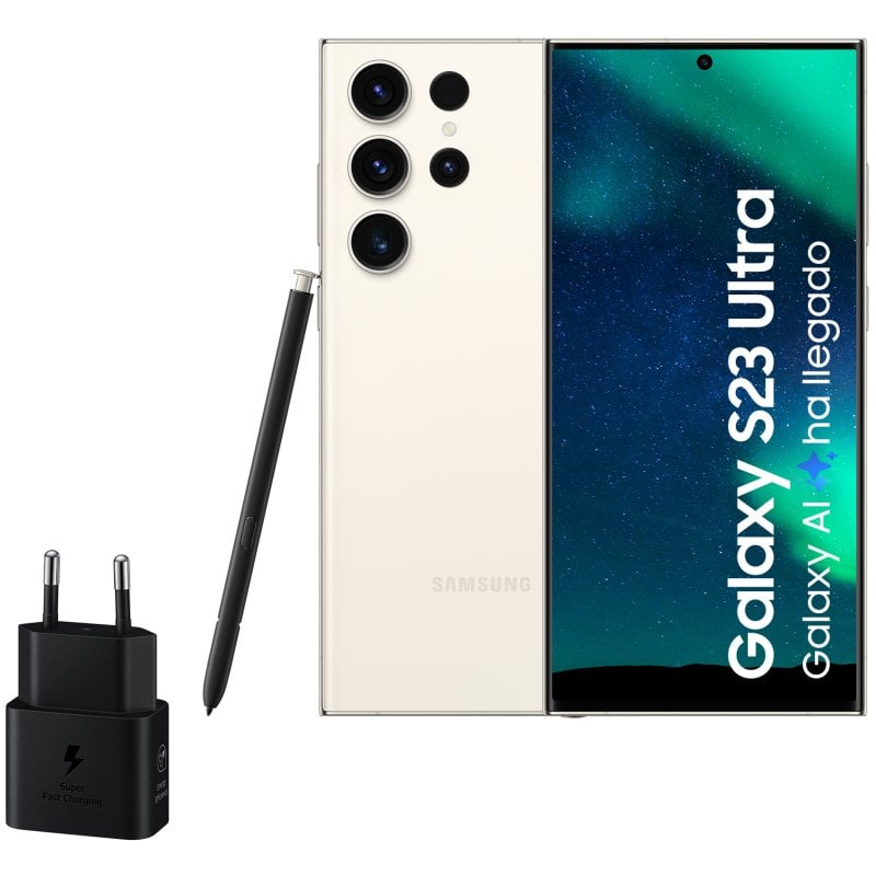 Samsung Galaxy S23 Ultra 256GB Algodón Libre + Cargador 25W