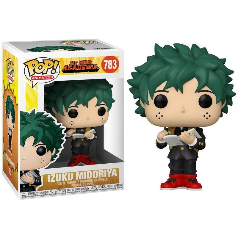 Funko Pop My Hero Academia Deku com uniforme escolar