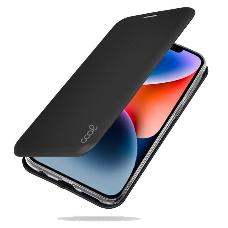 Image of Custodia Flip Cover nera Cool Elegance per iPhone 14 Plus cod079