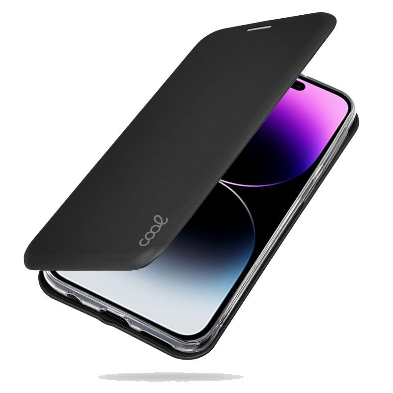 Image of Custodia Flip Cover nera Cool Elegance per iPhone 14 Pro Max cod079