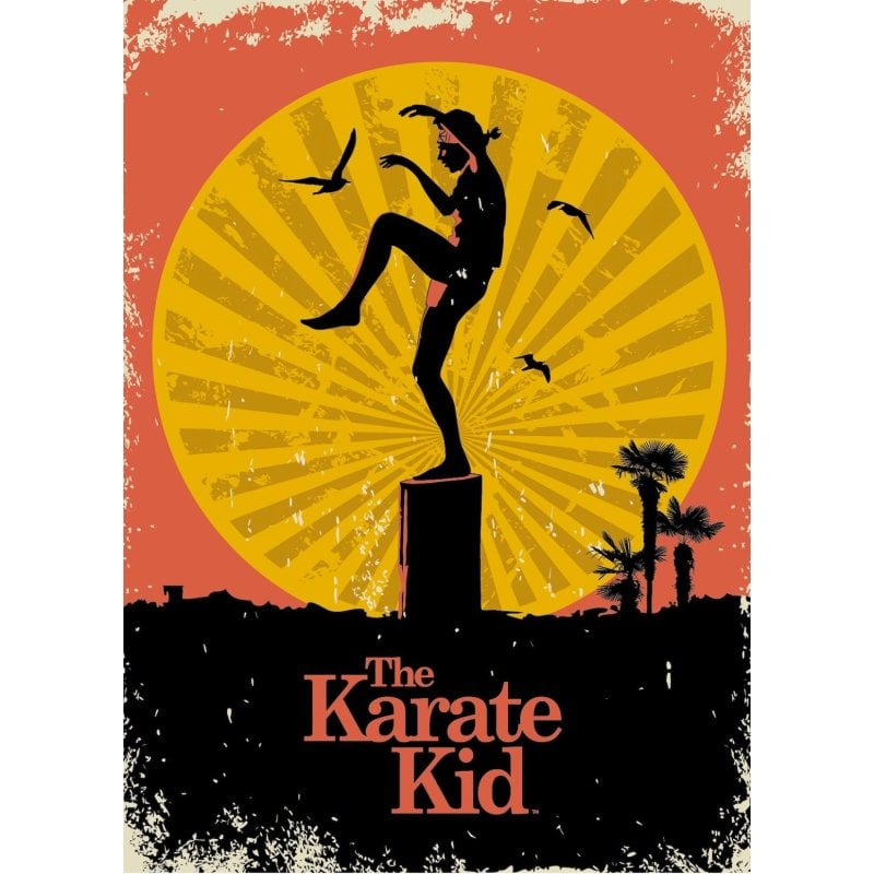 Image of Maxi poster piramidale The Karate Kid Sunset 91,5x61 cm cod079