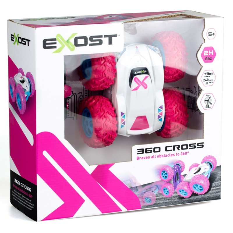 Coche Teledirigido De Acrobacias Rc 360 Cross Ii Rosa Exost con Ofertas en  Carrefour