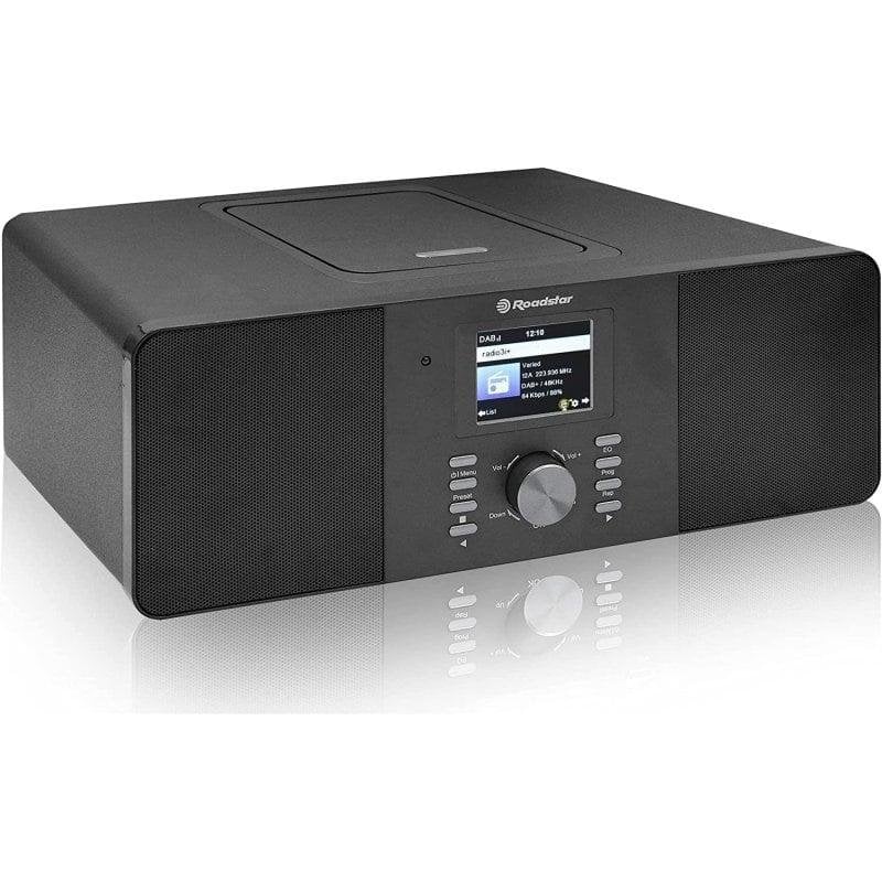 Micro chaîne Radio Internet Wi Fi et Numérique DAB+/ FM Lecteur CD MP3 Bluetoot Roadstar IR +BTBK