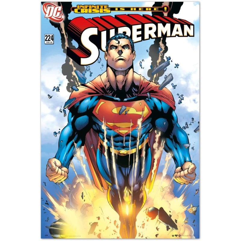 Image of Poster Erik DC Comics Superman Crisi infinita è qui! 91,5x61 cm cod079