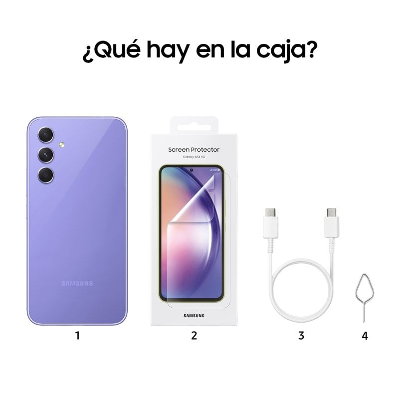 Samsung Galaxy A54 5G 8/128GB Violeta Libre + Protector Pantalla