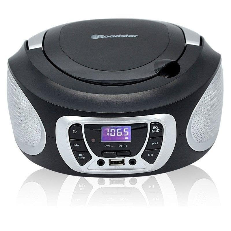 Roadstar Lecteur CD CDR-365U/SL 4W RMS USB AUX FM LCD Portable Argent - vue 1