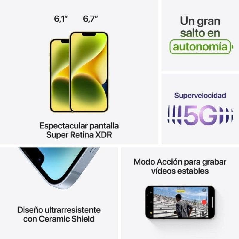 Apple iPhone 14 Plus 256GB Amarillo Libre | PcComponentes.com