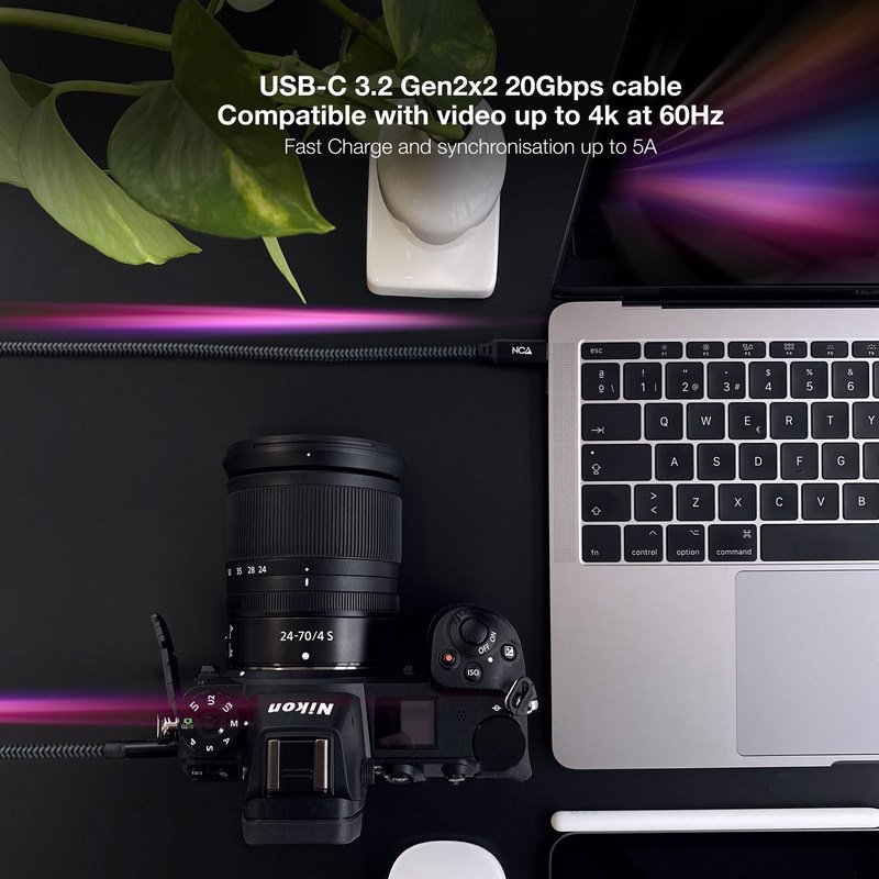 Nanocable 10.01.4402 cavo USB 2 m USB 3.2 Gen 2x2 USB C Nero - PagineGialle