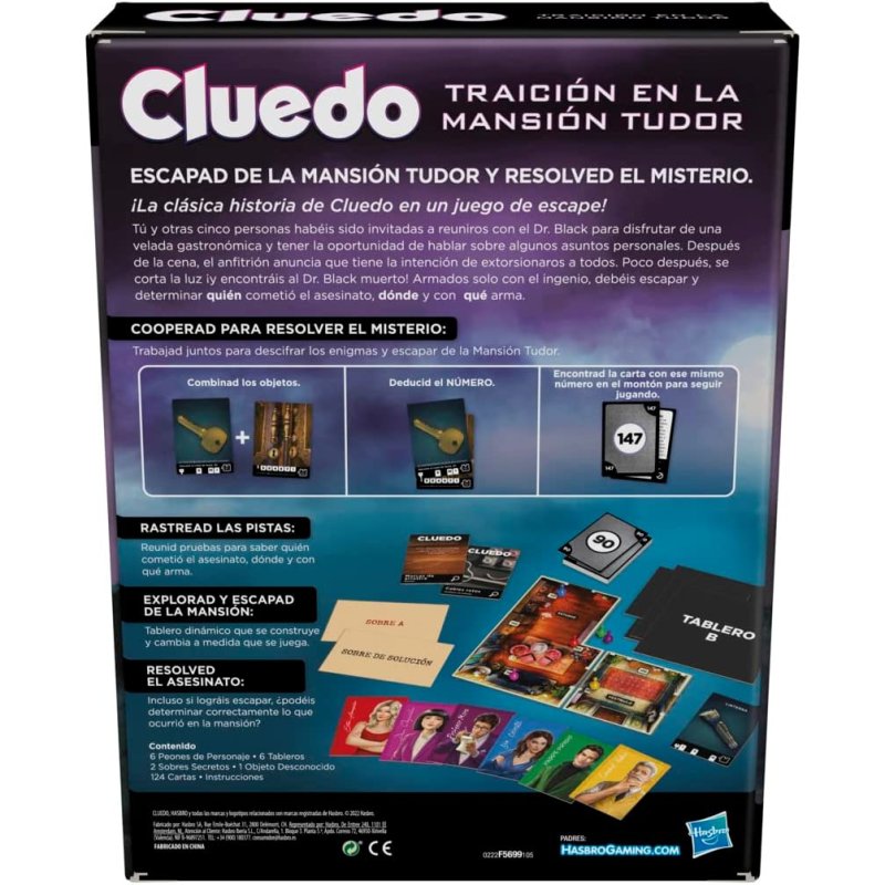 Jeu de plateau - Cluedo - Signature Collection - Pack et composants