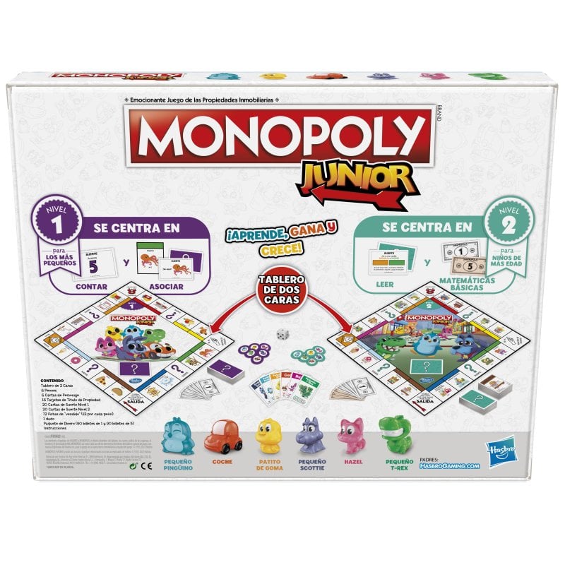 Hasbro Monopoly junior - Jeu de stratégie - Achat & prix