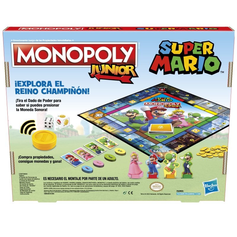 Juego De Mesa Monopoly Mario Kart Original Hasbro Mario Bros 