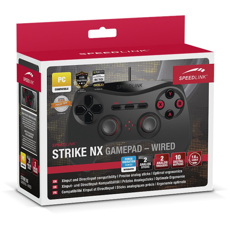 Speedlink RAIT NX Gamepad Wireless RGB – Controller Con Sensori Hall, Doppia Vibrazione E Pulsanti Macro Per PC, Switch, Android E PS3 - 3