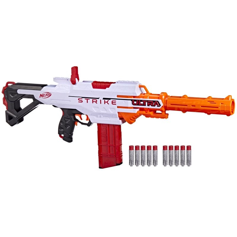 Rifle Brinquedo Precisão Sniper Mira A Lazer Nerf Luzes Som em