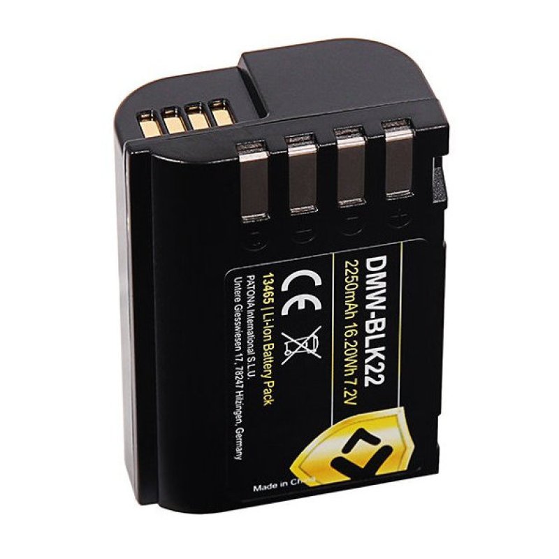 Batteria Compatibile Panasonic DMW-BLC12 - 1100mAh, Per Lumix FZ200, FZ300, G7, G85, GX8 E Altri Modelli