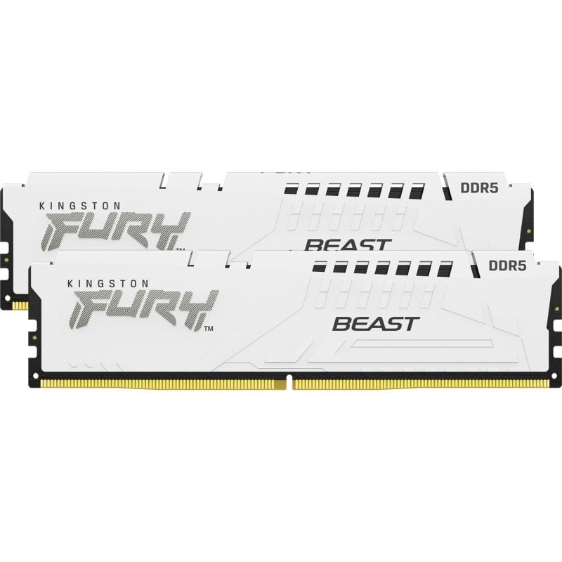 Kingston Kit 32GB (2 x 16GB) DDR5 6000MHz FURY Beast RGB Preto 1R CL36