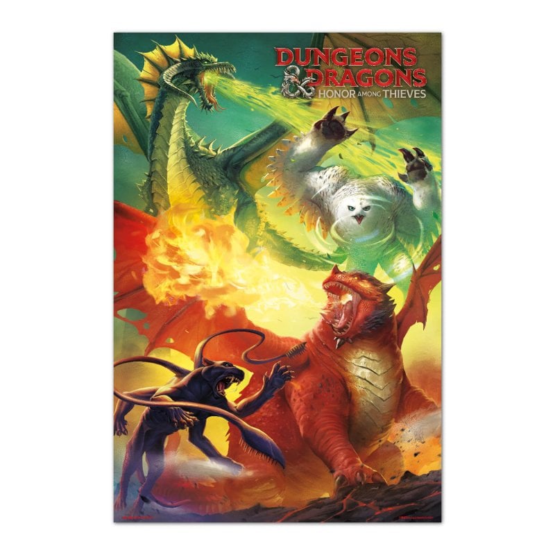 Image of Erik Editores Poster Dungeons & Dragons Onore tra i mostri dei ladri cod079