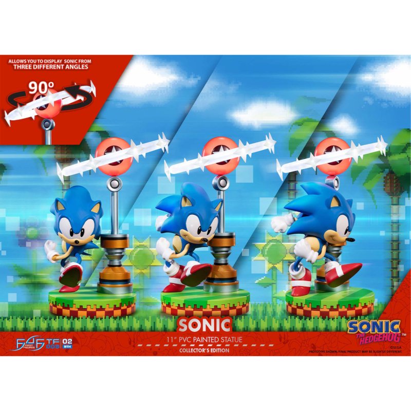 4 premières figurines Sonic the Hedgehog Collectors Edition Figurine 27 cm