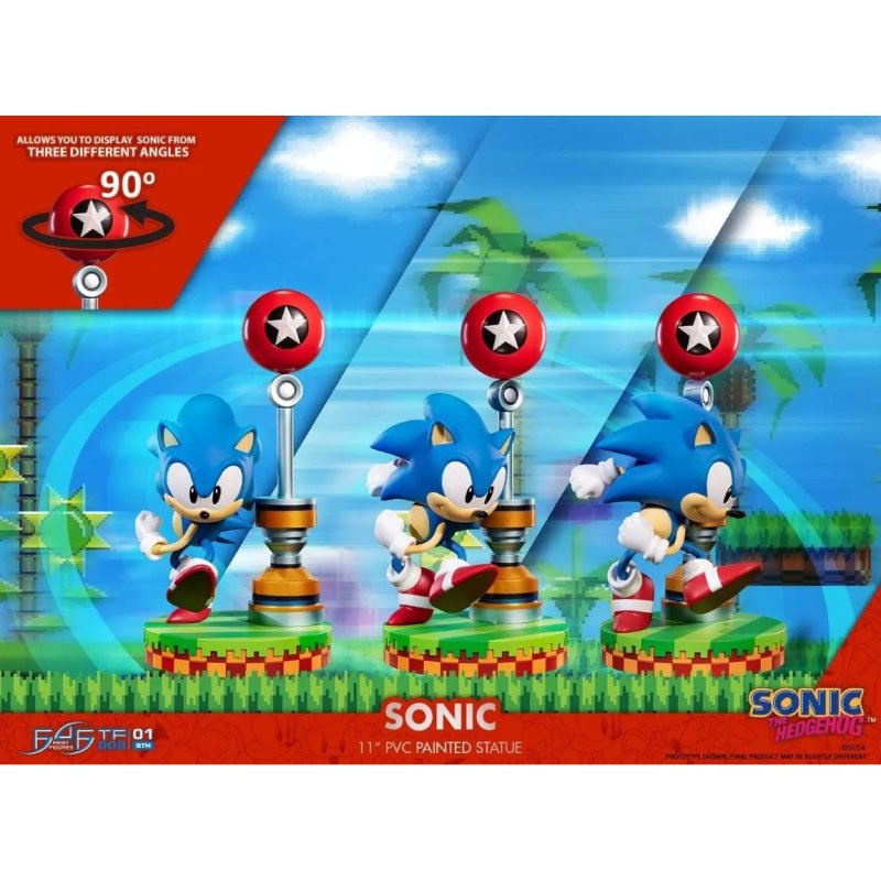 4 premières figurines Sonic the Hedgehog Collectors Edition Figurine 27 cm