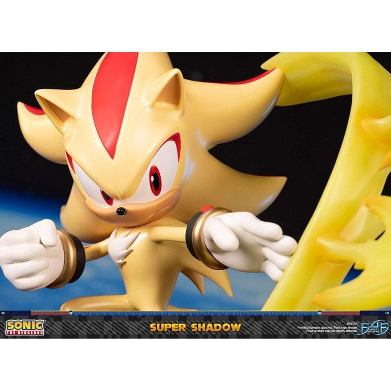 Primeiras 4 figuras Sonic the Hedgehog Super Shadow Statue 50 cm