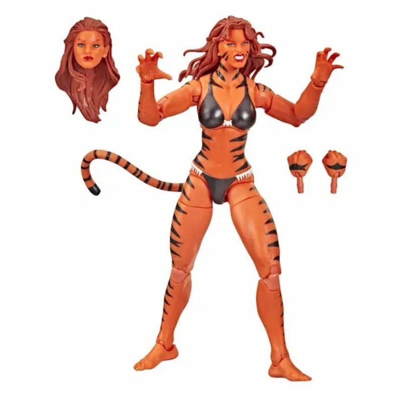 Image of Figura Marvel Legends Hasbro Tigra PVC 15cm Articolata con Accessori cod079