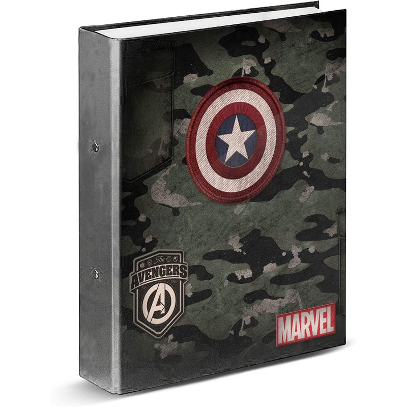 Zaino KARACTERMANIA Captain America Spring - Zaino Urbano 31x28x15,5 Cm Con Tasche