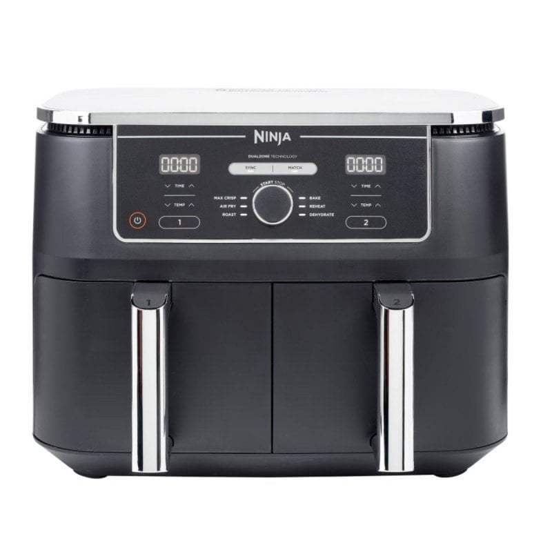 Friggitrice ad aria Ninja AF400EU 9.5L 2470W doppio scomparto pannello digitale Friggitrice ad aria Ninja AF400EU 9.5L 2470W doppio scomparto pannello digitale