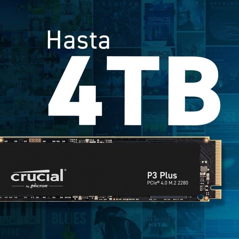 Crucial P3 2To M.2 PCIe Gen3 NVMe SSD interne - Jusqu’à 3500Mo/s -  CT2000P3SSD8