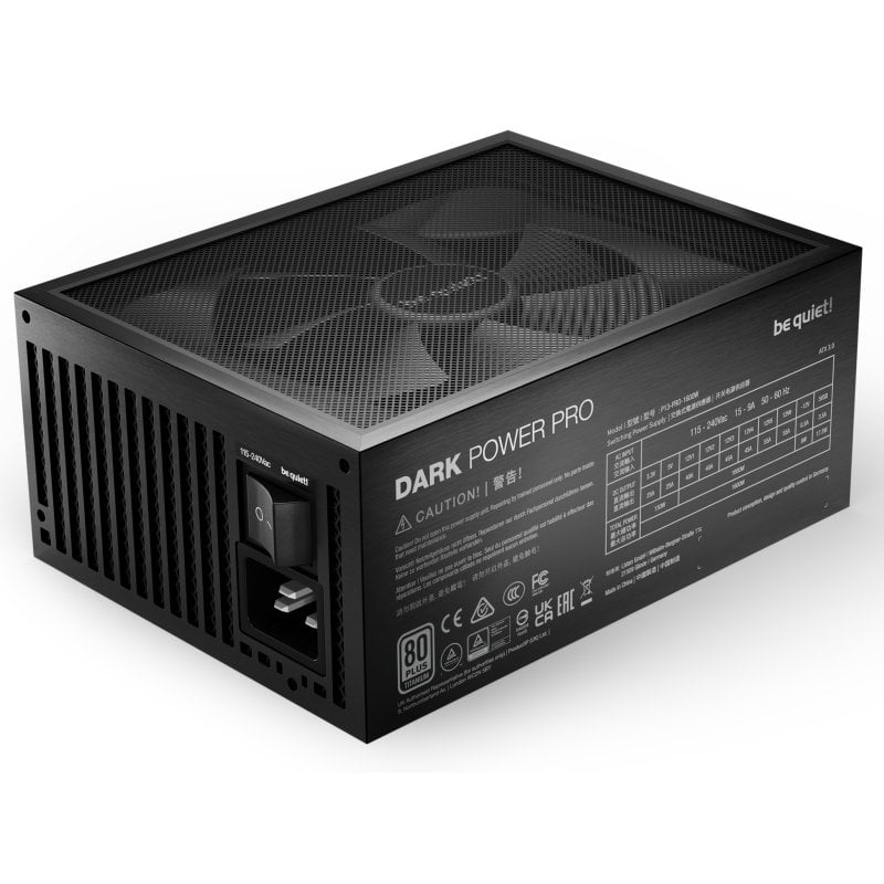 be quiet! Power Pro 13 Alimentation électrique interne ATX12V 3.0/ EPS12V 2.92 80 PLUS CA 115 240 V 1600 Watt PFC active Europe - vue 2