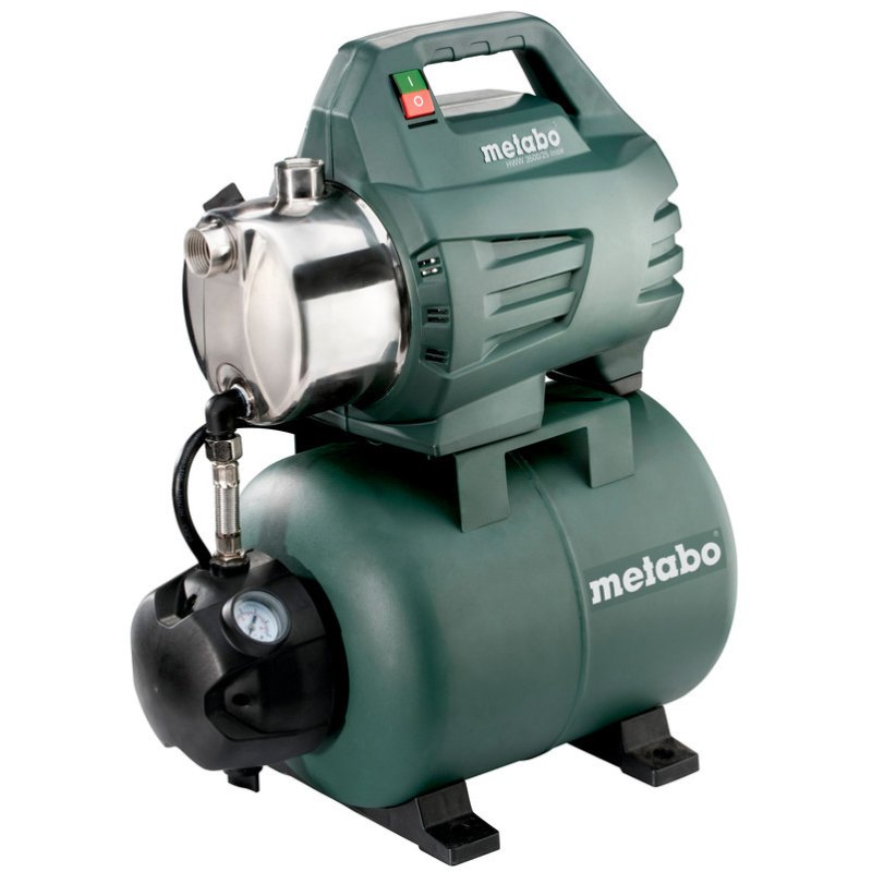 Bomba de água doméstica Metabo HWW 3500/25 INOX 900W 3500 L/h Altura máxima de bombeamento 45M