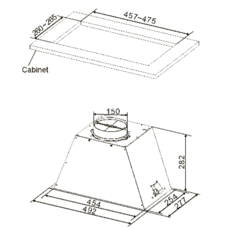 Cata GT Plus 45 X M Campana Integrable 45cm Acero Inoxidable cata-gt-plus-45-x-m-campana-integrable-45cm-acero-inoxidable
